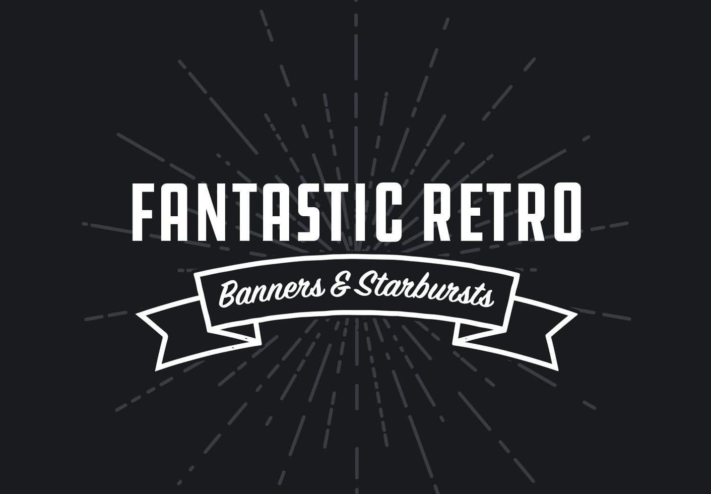 Fantastic Retro Banners & Starbursts Bundle