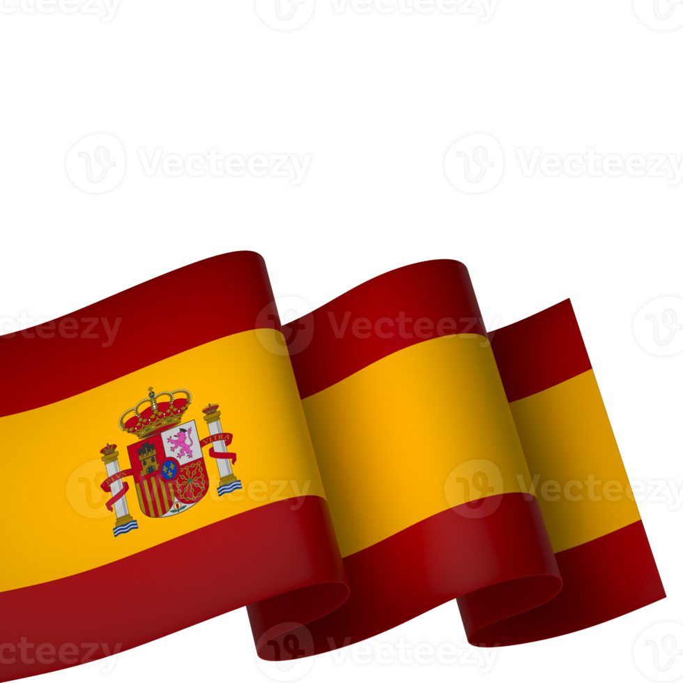 Spanje vlag element ontwerp nationaal onafhankelijkheid dag banier lint PNG