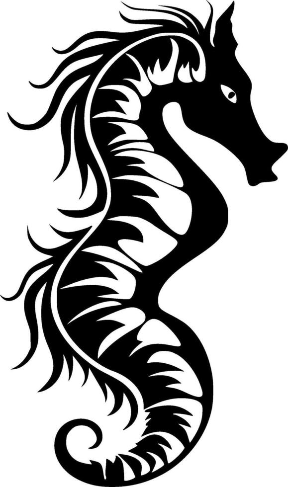 Seahorse - High Quality Vector Logo - Vector illustration ideal for T-shirt graphic