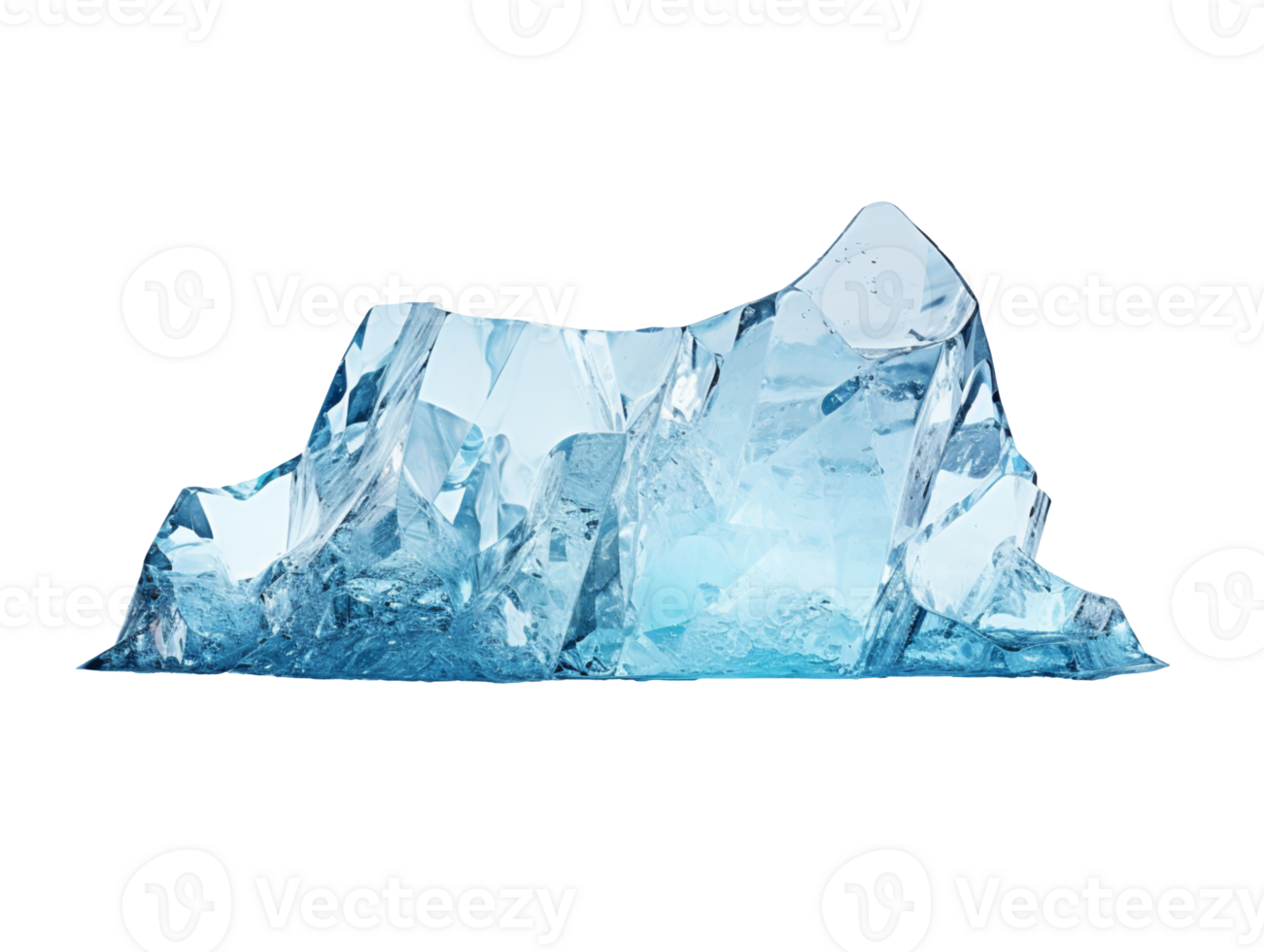 iceberg isolé sur transparent Contexte png