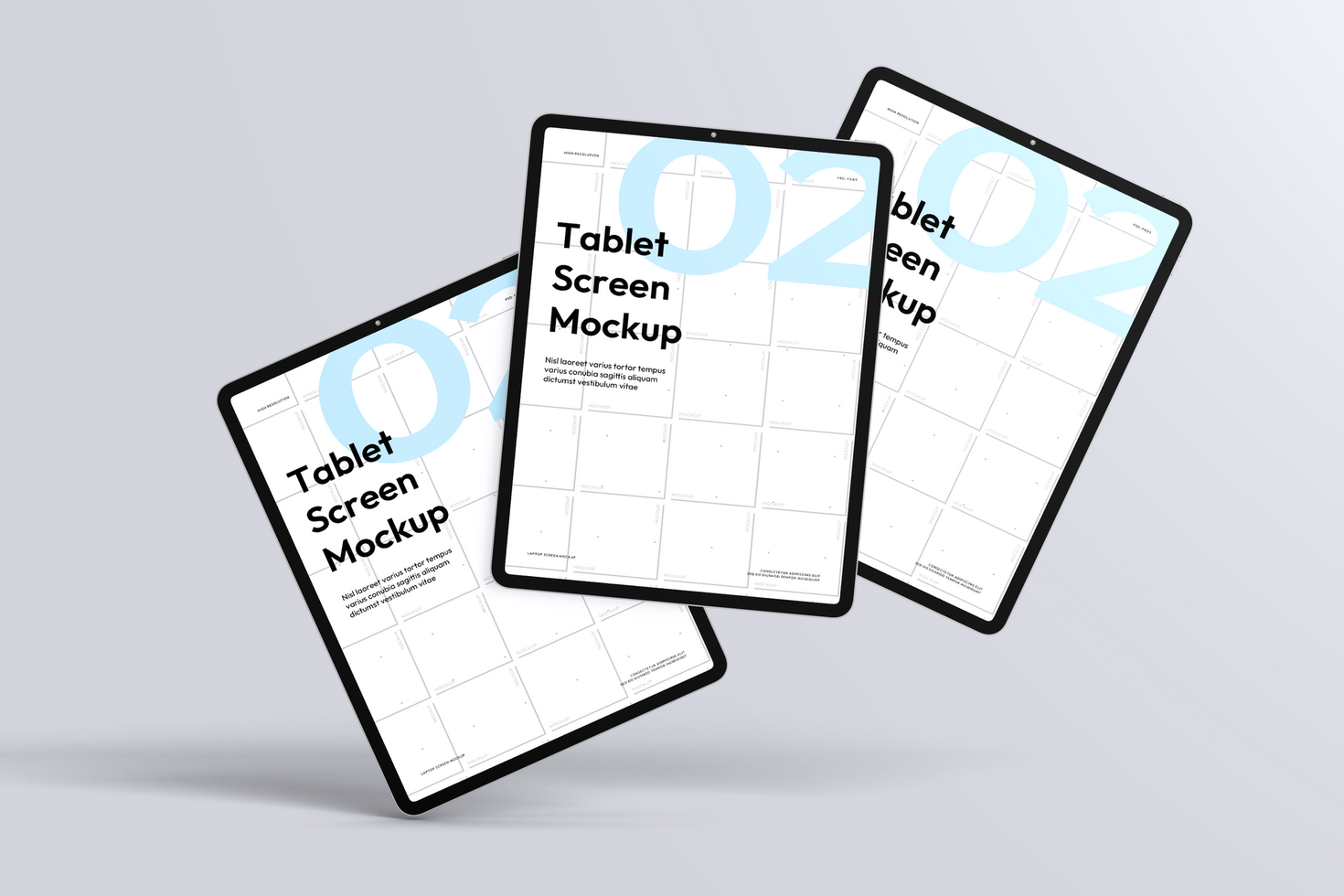 tablet scherm tintje mockup psd