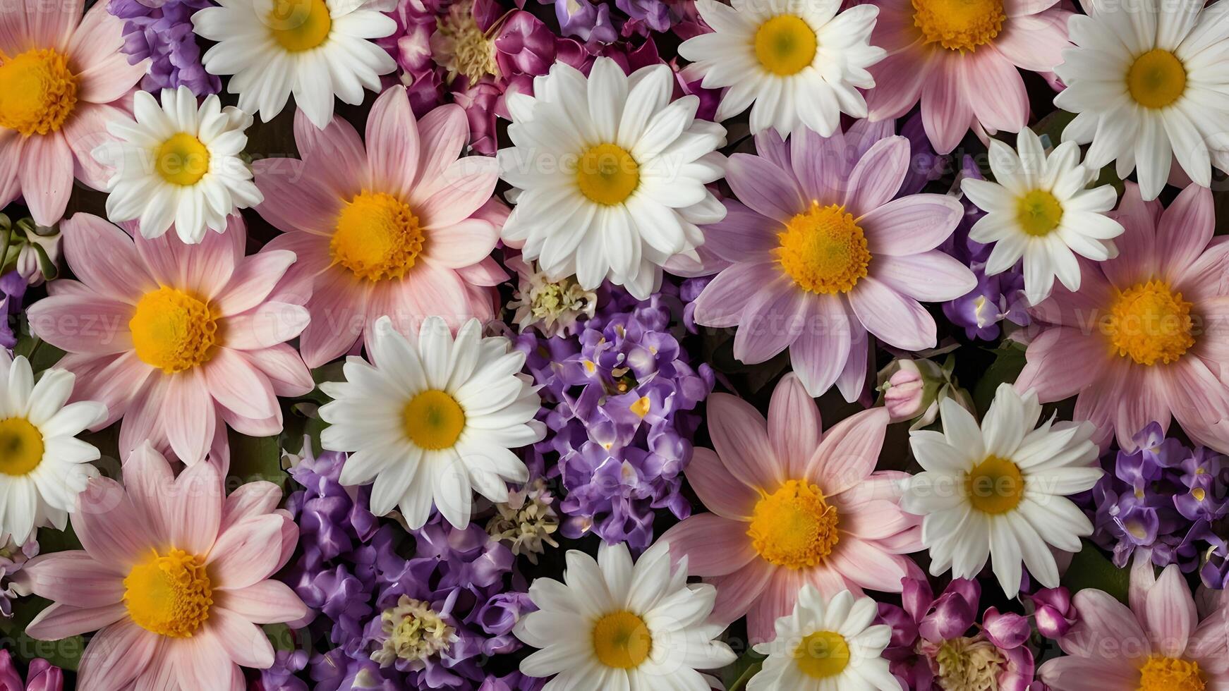 Spring Flowers Background for Womens Day Card photo