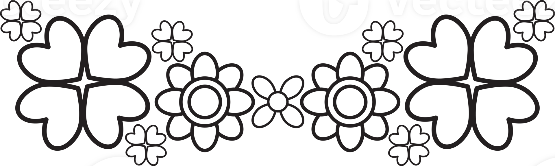 Elegant Sketch Flower png