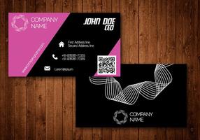 Pink Creative Business Card vector