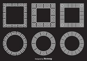 Free Greek Key Vector Frames