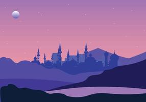Ilustración libre de la noche árabe vector