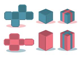 Die Cut Vector Set Caja