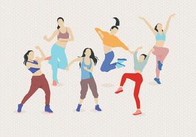Zumba Dancing Vector