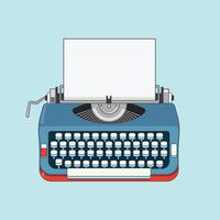 Retro Typewriter Machine Illustration vector