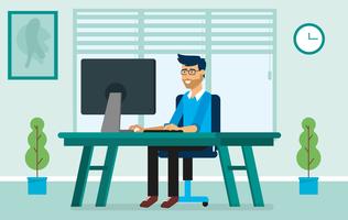 Vector Office Character Illustration