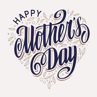 Mother's Day Greeting Card Vintage Design vector