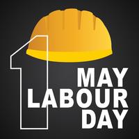 1 may labour day poster, vector illustration, Happy Labor Day banner. 1st May. Design template. Vector illustration - Vektör