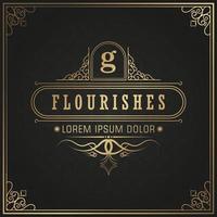 Luxury vintage ornament greeting card  vector