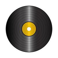 Record disk isolated on white background vector