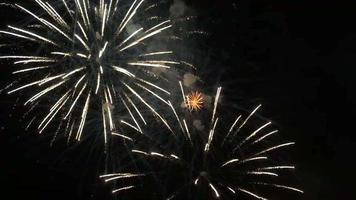 Colorful Fireworks At Night video