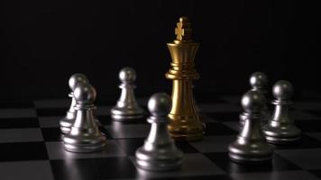 Motion Of Chess Pieces On The Table video