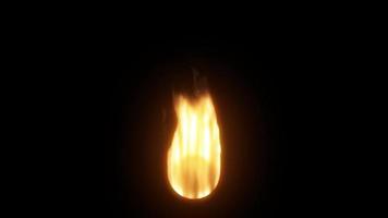 boule de feu brûlant superposition video