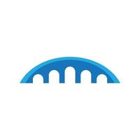 Bridge building Logo Design Template Vector Icon