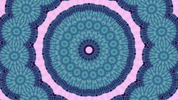 kühles Blau mit rosa Akzenten kaleidoskopisches Element video