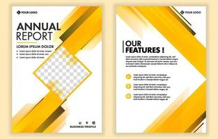 diseño de plantilla de informe anual vector