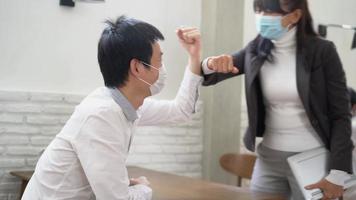 Business People Elbow Bumping video