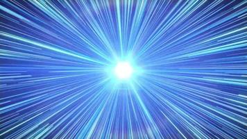 Schleifenanimation mit blauem Lichtgeschwindigkeitslinieneffekt video