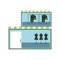 fashion store exterior vector