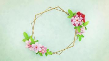 dekorativt blomsterarrangemang med kopia utrymme video