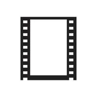 Vector blank cinema film story Icon template black color editable. Vector blank cinema film story Icon symbol Flat vector illustration for graphic and web design.