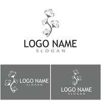 Cotton Logo Template vector symbol nature