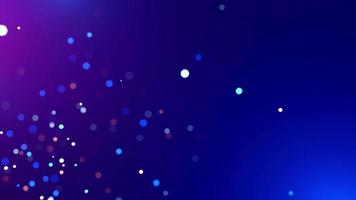White particles with blue background video