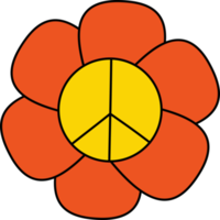 flor do pacífico. símbolo hippie png