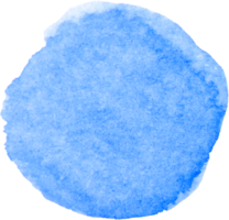 círculos de pintura de pincel de acuarela con dibujado a mano png