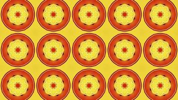 Animation Seamless Kaleidoscope pattern colorful background, Beautiful Bright Ornament, Motion Graphics Pattern, Seamless Loop Animation video
