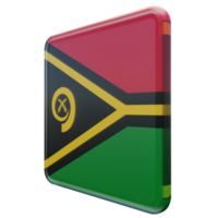 vanuatu giusto Visualizza 3d strutturato lucido piazza bandiera png
