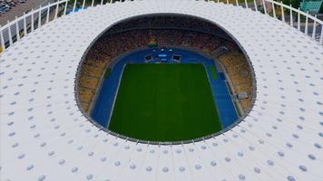 vue aérienne du complexe sportif national olympique à kyiv ukraine video