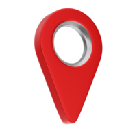 3D pin point map GPS. 3D rendering png