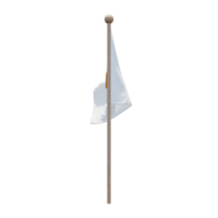 bandera de ilustración 3d de chipre en el poste. asta de bandera de madera png