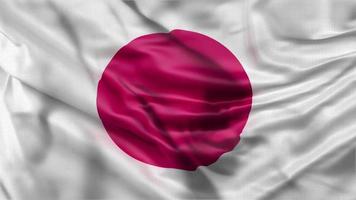 Japan waving flag animation. video