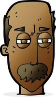 anciano molesto de dibujos animados vector