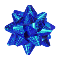 blauer Feiertagsbogen vorhanden Geschenkverpackungssymbol png