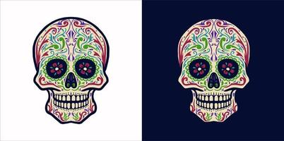 Ghotic Sugar skull vector