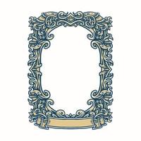 Ornate frame, Retro ornamental frame, vintage ornaments and ornate border. vector