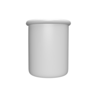 Glaslabor leer. 3D-Rendering png