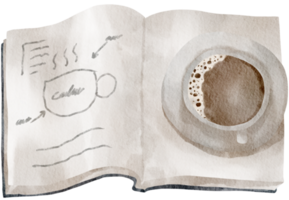 Love book reading watercolor books hand painted png