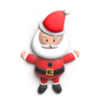 söt 3d santa claus för dekoration för jul tema png