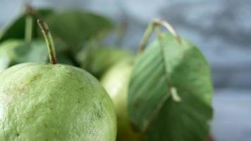 Green fruits close up video