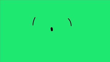 Green screen video abstract black spots, black patterns that move freely suitable for video content footage, films, advertisements and others