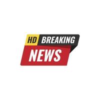 Breaking news icon news vector