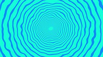 círculo abstracto animado en giro retro y fondo en movimiento - estilo cómico de dibujos animados dibujados a mano 70s, 80s, 90s fondo video